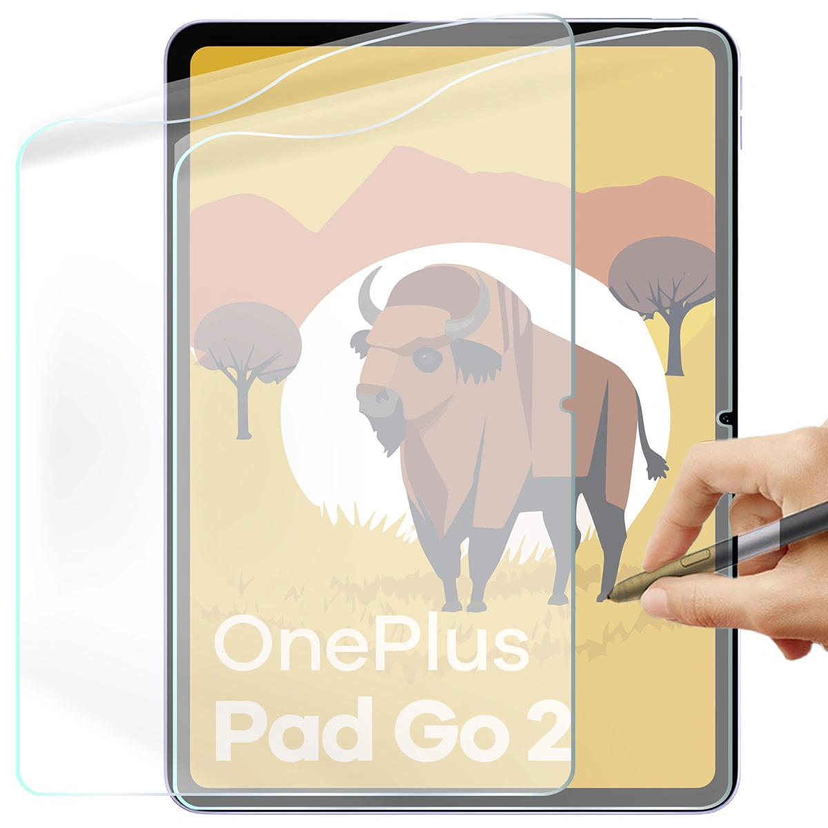 Folia imitująca papier Bizon Film Tab Papirus Duo do OnePlus Pad Go 2