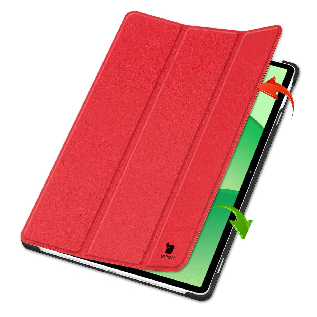 Bizon Case Tab Croc flap case from the front for OnePlus Pad Lite / Oppo Pad SE