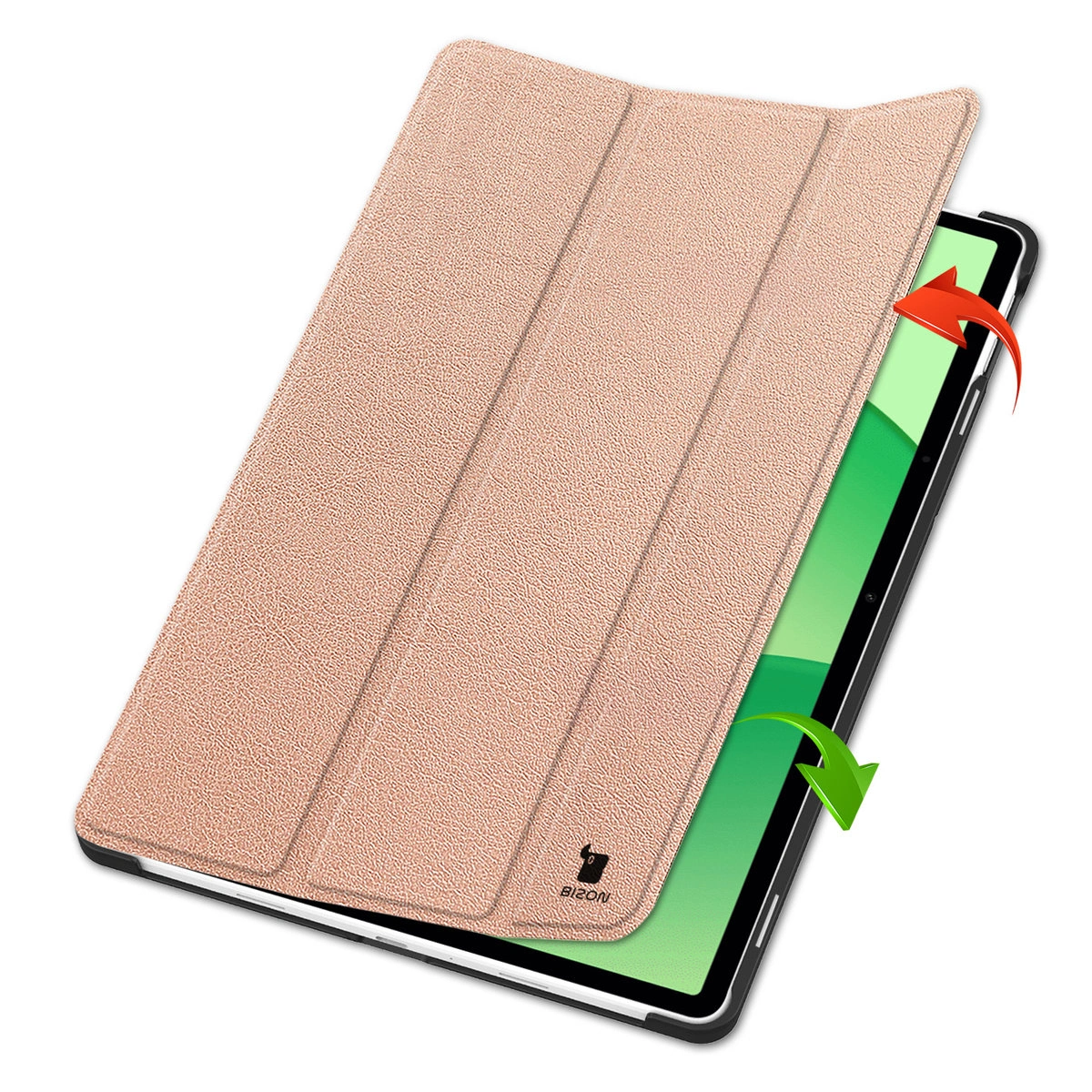 Bizon Case Tab Croc flap case from the front for OnePlus Pad Lite / Oppo Pad SE