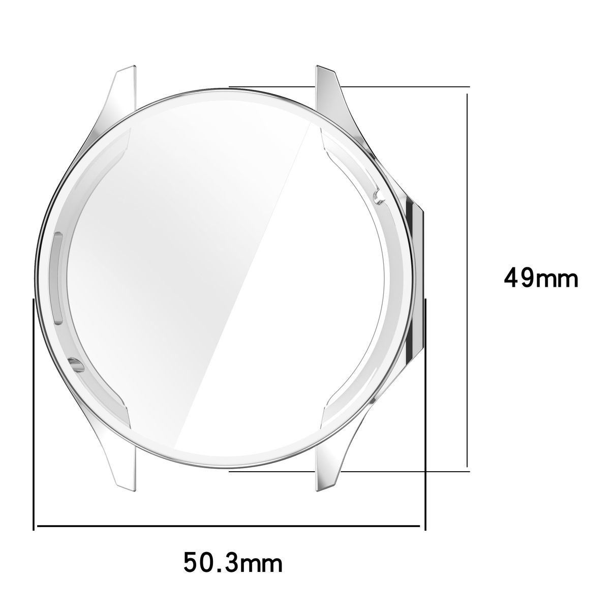 Etui Bizon Case Watch Felipe dla OnePlus Watch 3 / Oppo Watch X2