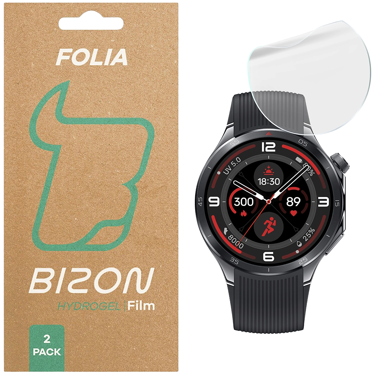 Folia hydrożelowa Bizon Glass Watch Hydrogel dla OnePlus Watch 3!