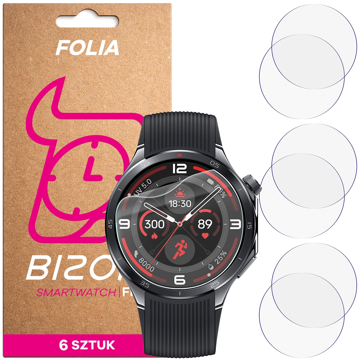 Bizon Watch Film HydroFlex hydrogel film for OnePlus Watch 3