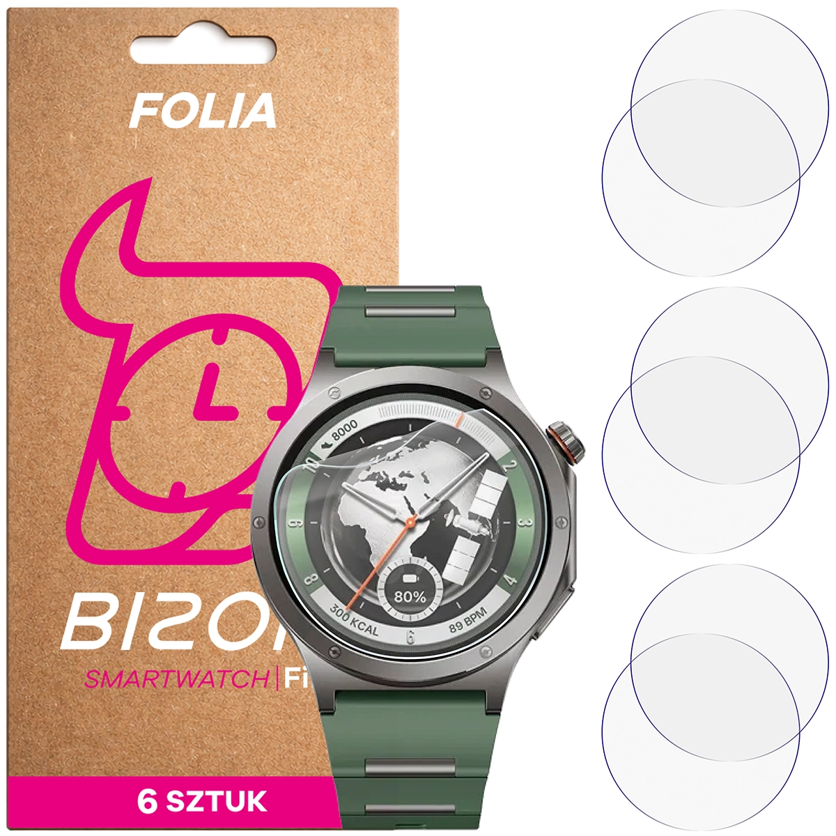 Bison Watch Film HydroFlex hydrogel film for OnePlus Watch 4