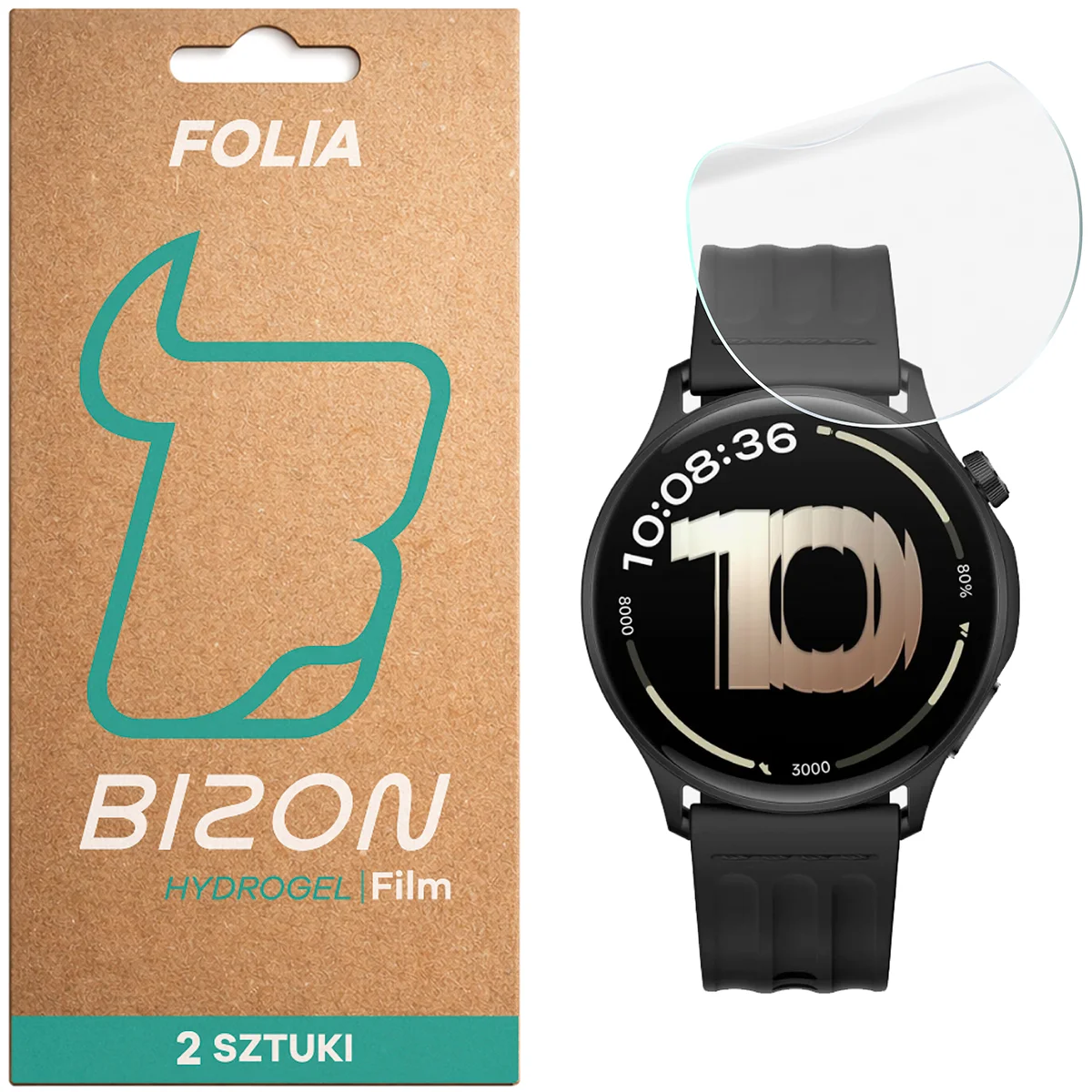 Folia hydrożelowa Bizon Glass Watch Hydrogel dla OnePlus Watch Lite 45 mm / Oppo Watch S 45 mm!