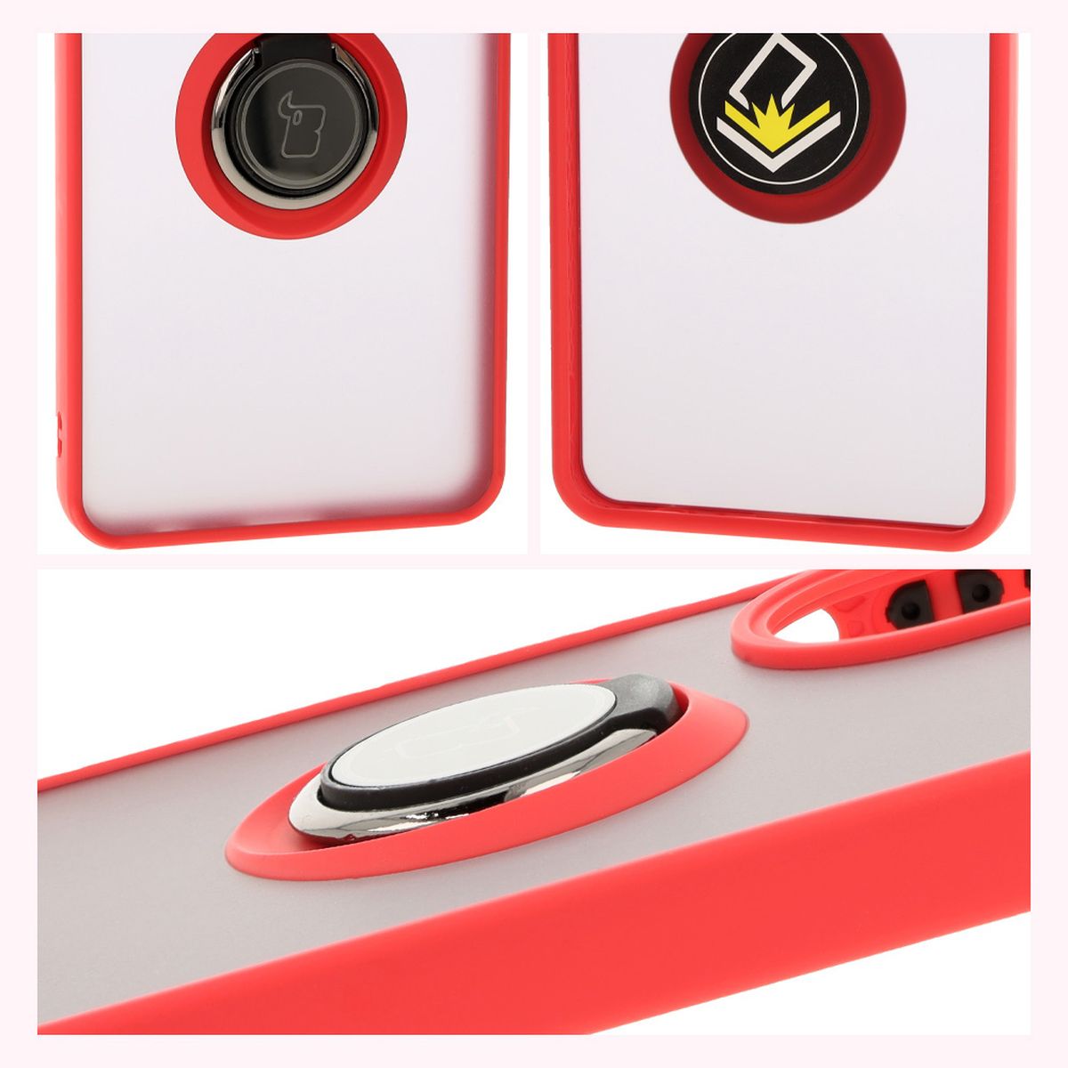 Features of Bizon Case Hybrid Ring: non-slip frame and matte design