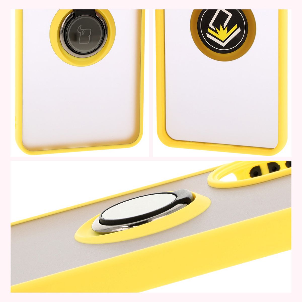 Properties of Bizon Case Hybrid Ring: non-slip frame and matte design