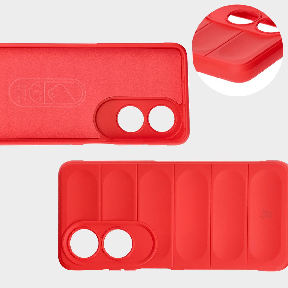 Microfiber lining, grooves on the back, and reinforced corners in the Bizon Case Tur