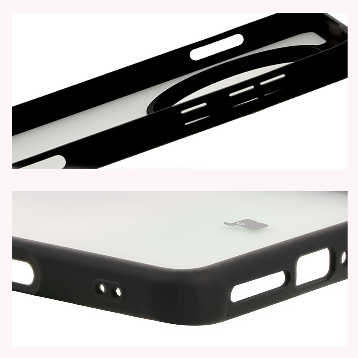 Reinforced corners and raised screen edges in Bizon Case Angelo