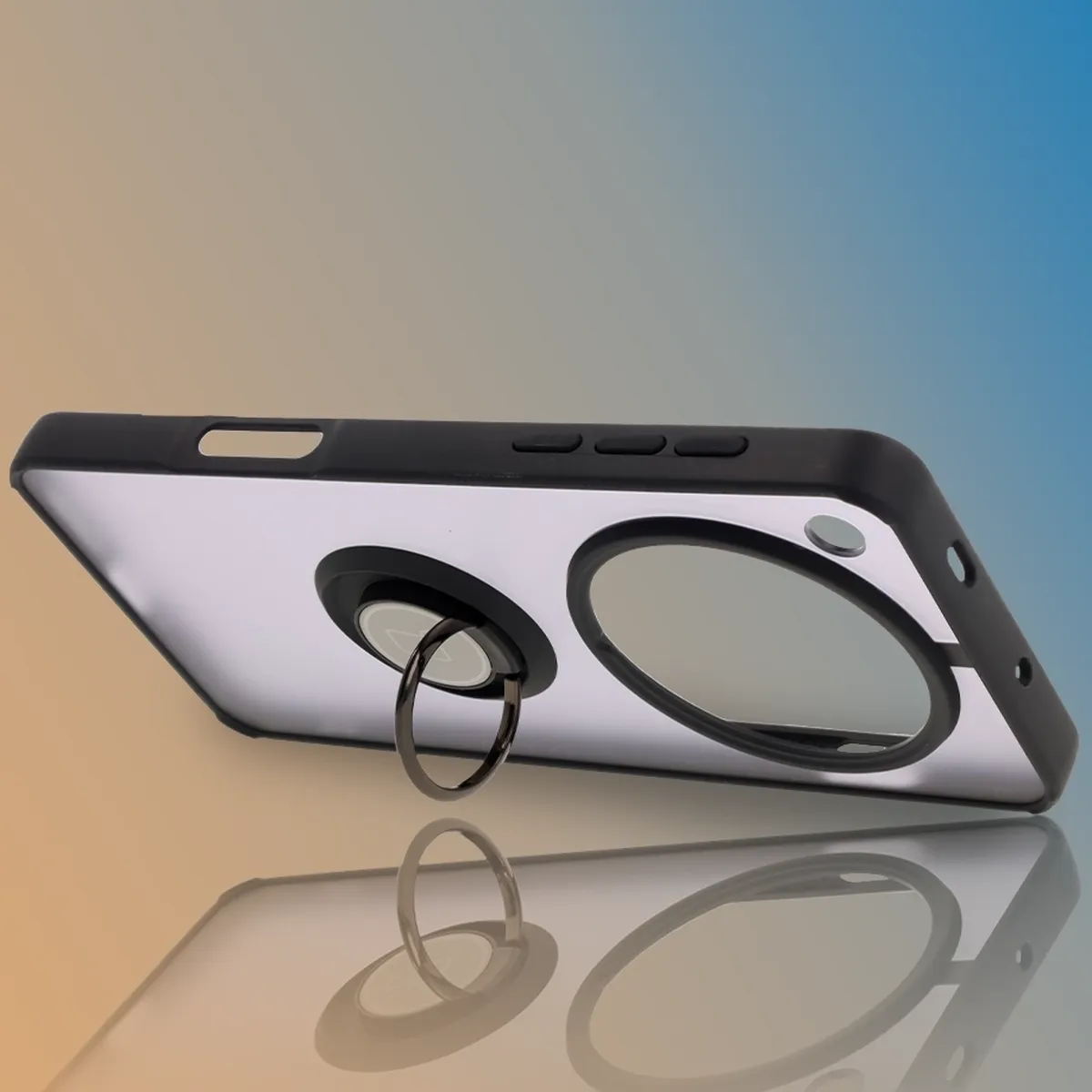 Uchwyt jako podstawka w etui Bizon Hybrid Ring