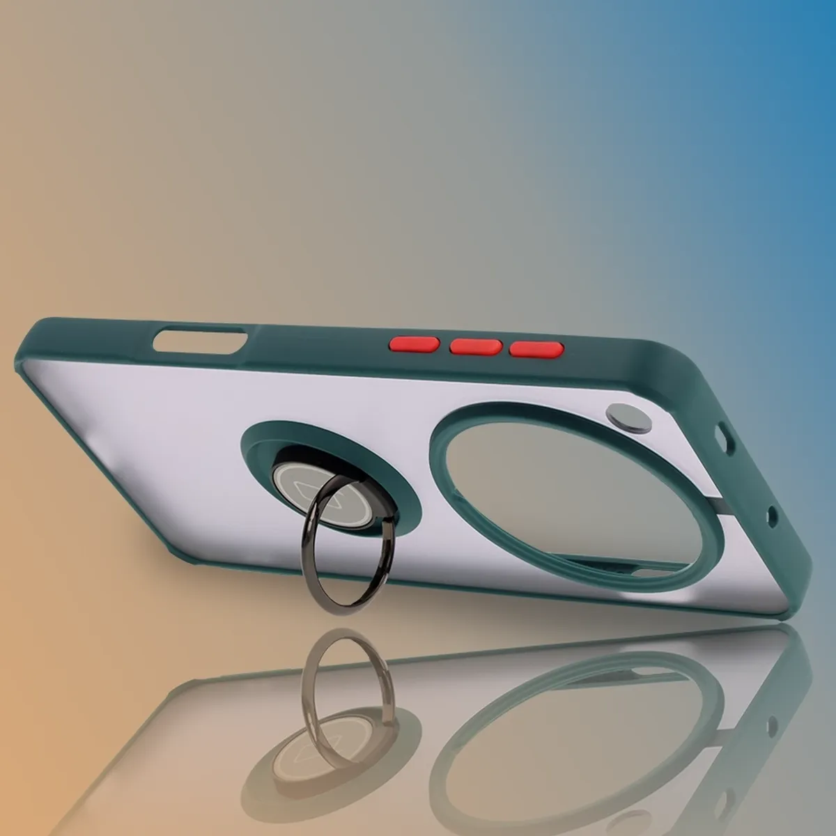 Uchwyt jako podstawka w etui Bizon Hybrid Ring