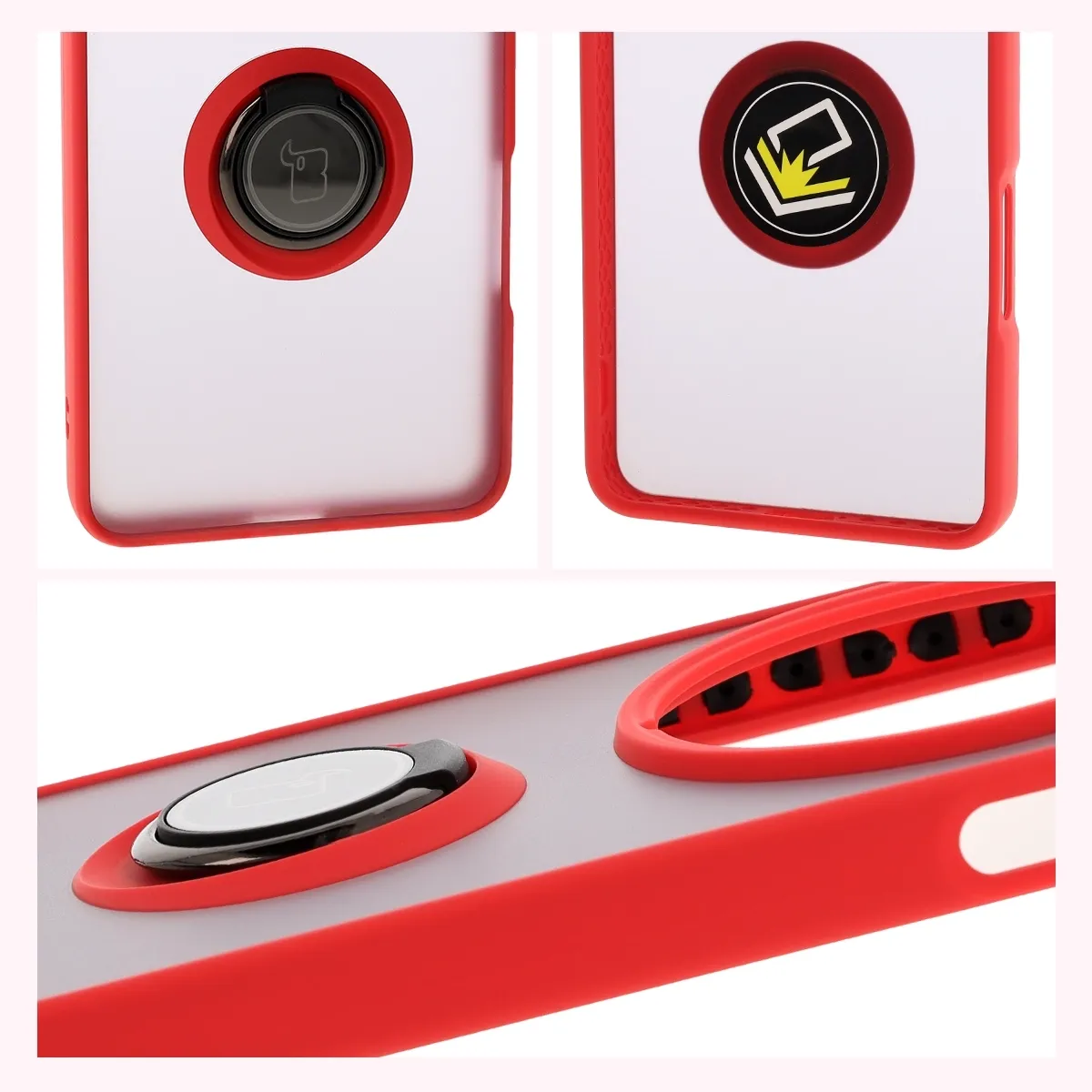 Właściwości Bizon Case Hybrid Ring: antypoślizgowa ramka i matowy design