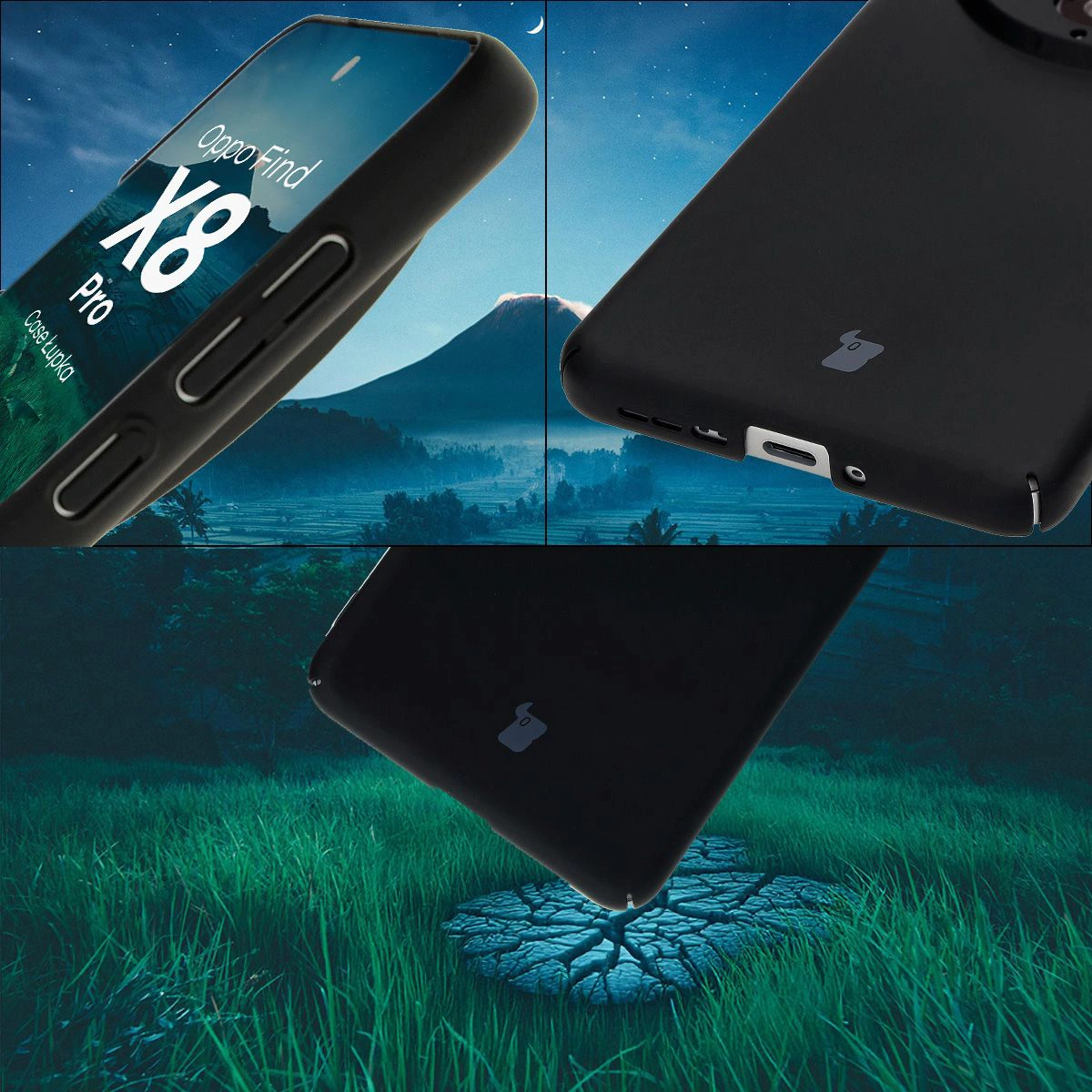 Integrated button shields, cutouts, and hard material of the Bizon Case Slate for Oppo Find X8 Pro