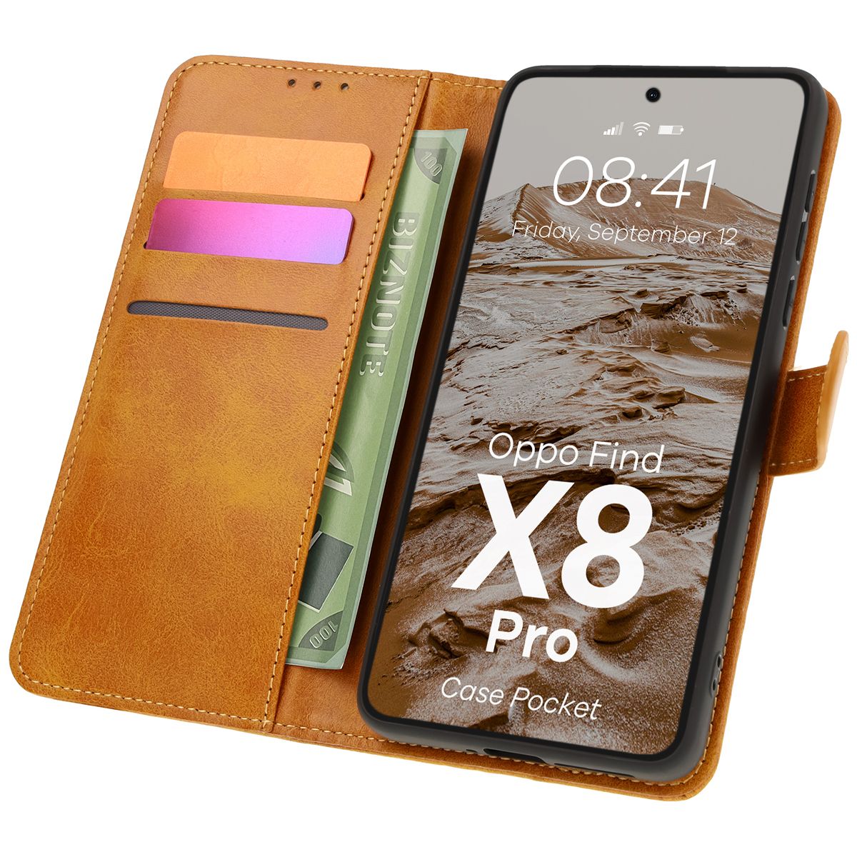 Etui z klapką Bizon Case Pocket do Oppo Find X8 Pro