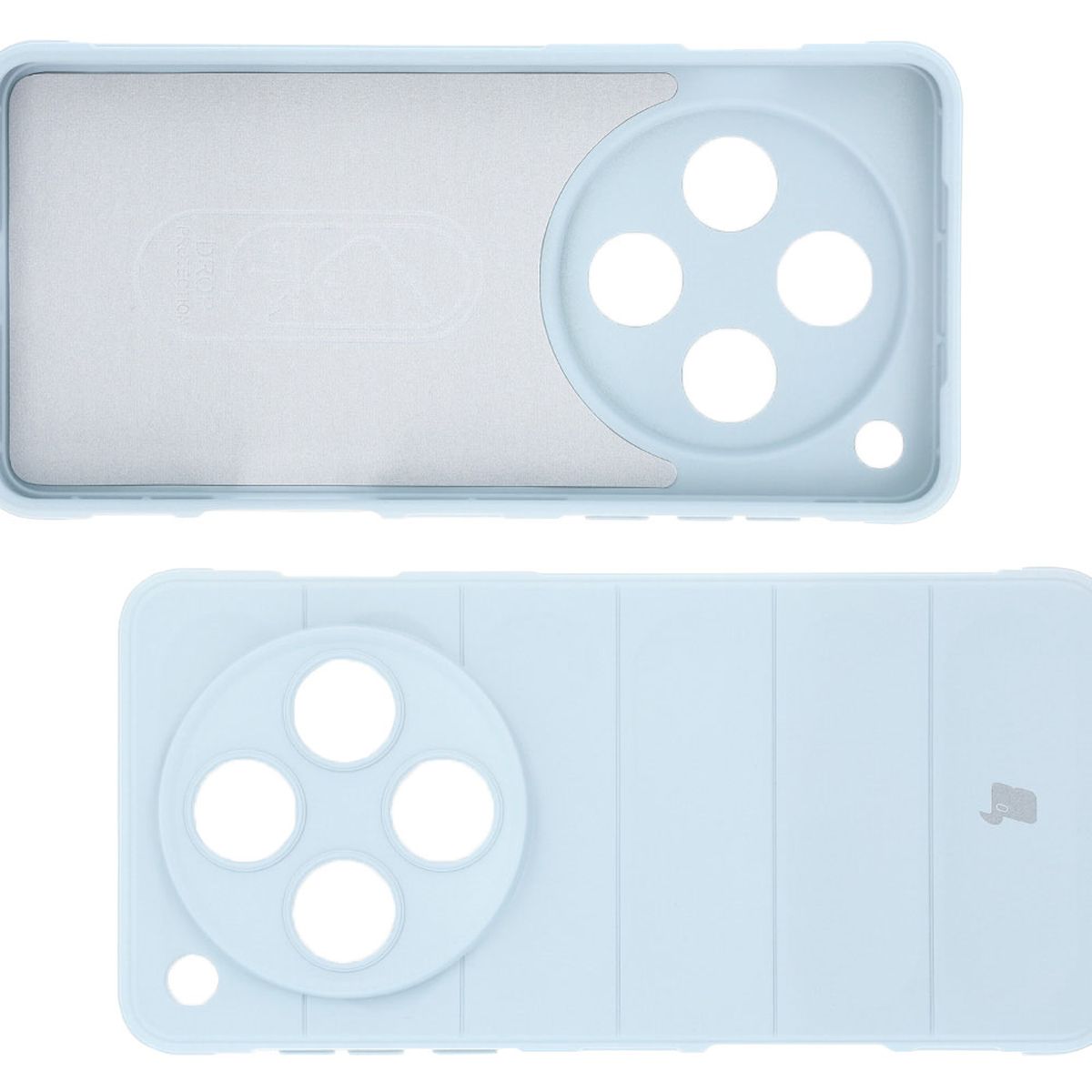 Wyściółka z mikrofibry, wyżłobienia na pleckach i wzmocnione narożniki w etui Bizon Case Tur