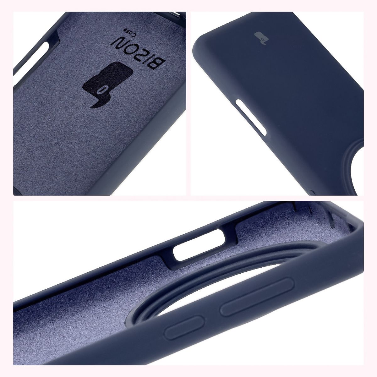 Bison Soft Case construction: integrated covers, raised edges, and microfiber lining