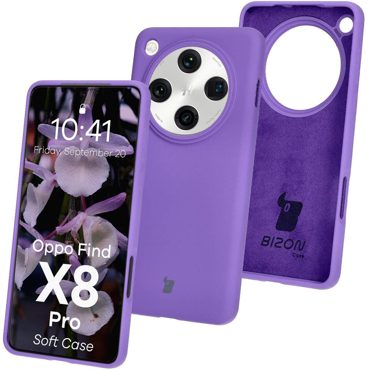 Silikonowe etui Bizon Soft Case do Oppo Find X8 Pro