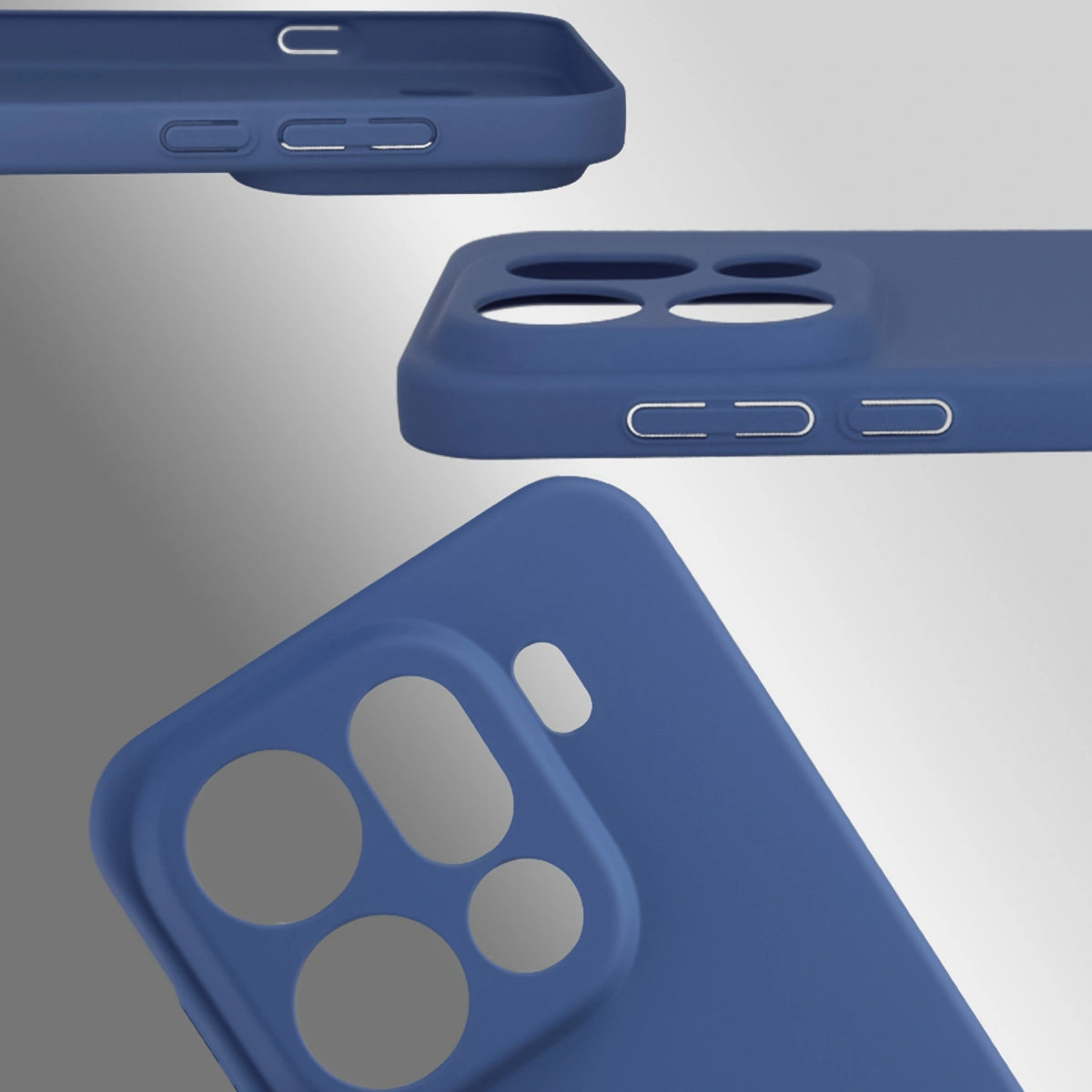 Dedykowane wycięcia i podwyższone krawędzie aparatu i ekranu w etui Bizon Case Łupka do Oppo Find X9 Pro