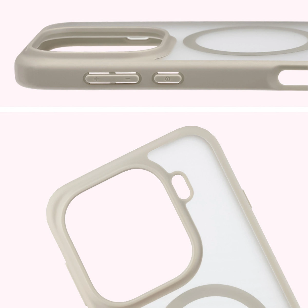 Full cutout and raised edges for the camera in the Bizon Case MatteO for Oppo Find X9 Pro