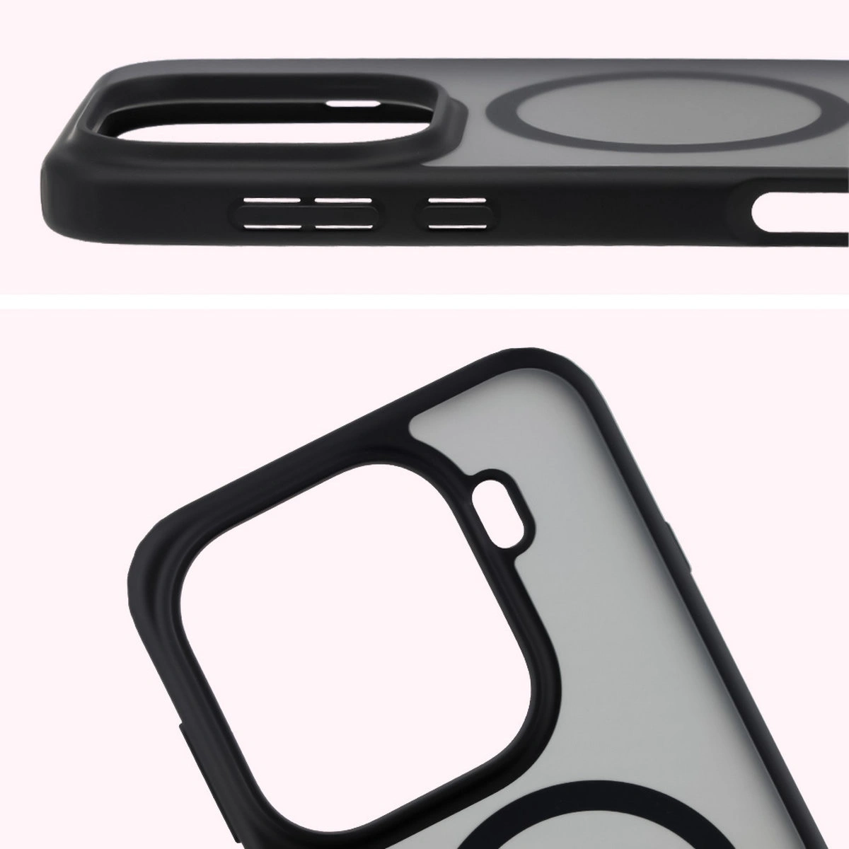 Full cutout and raised edges for the camera in the Bizon Case MatteO for Oppo Find X9 Pro
