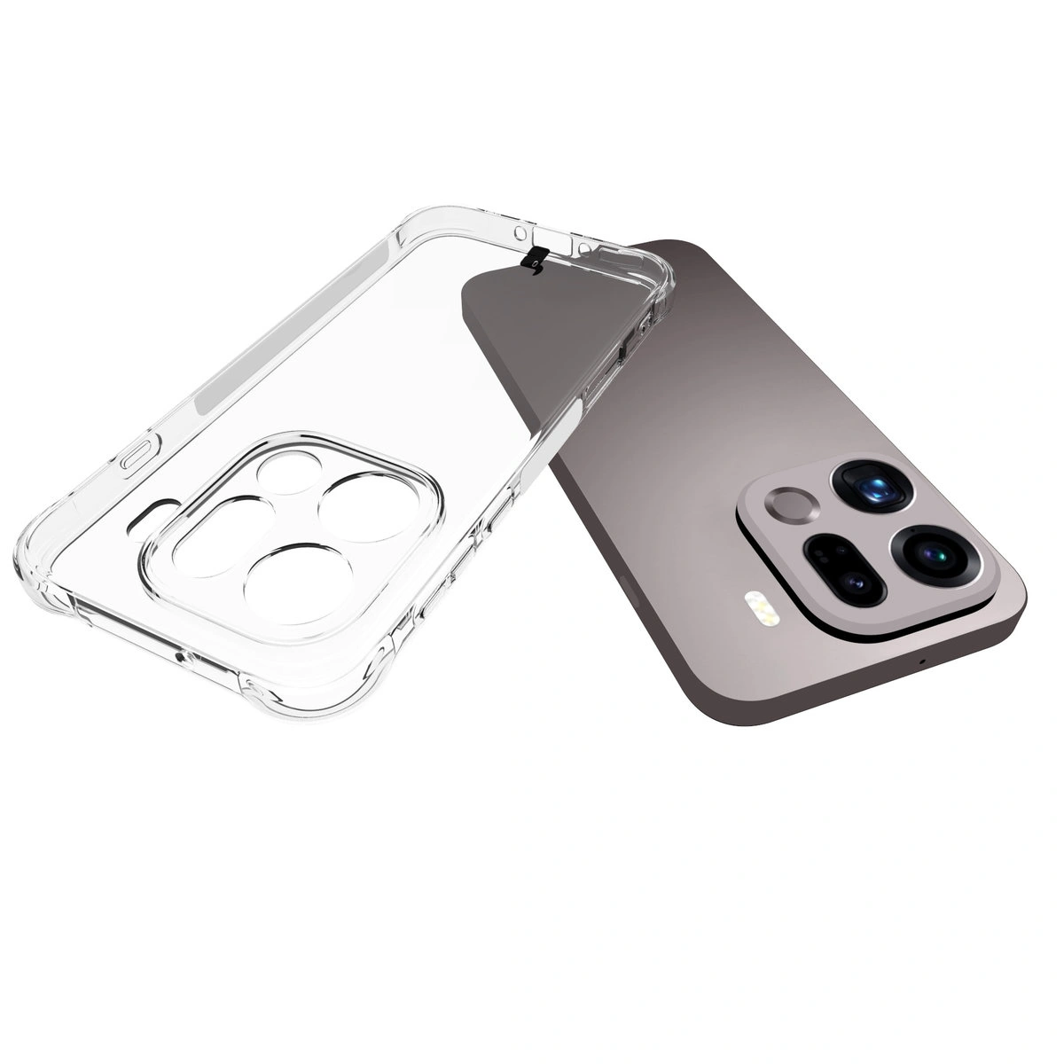 Dedizierte Aussparungen und erhöhte Kanten der Kamera im Bizon Case Salpa für das Oppo Find X9 Pro