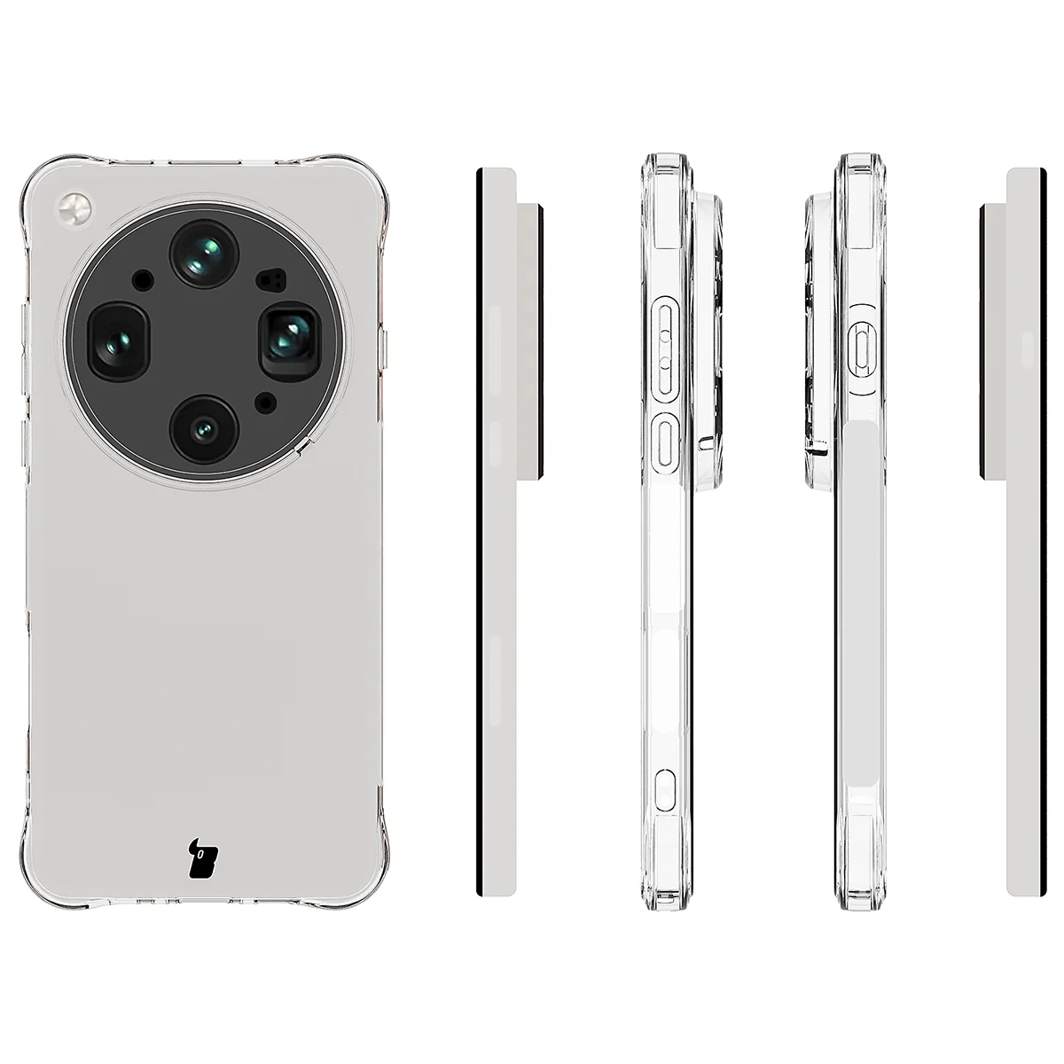 Transparent back of the Case Salpa for Oppo Find X9 Ultra