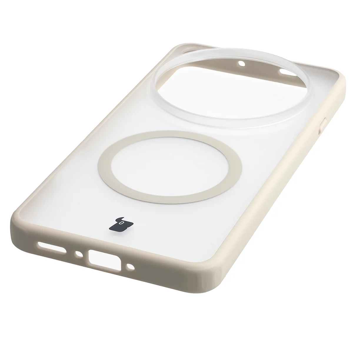 Zintegrowane przyciski, wycięcia i hybrydowy materiał w etui Bizon Case MatteO do Oppo Find X9 Ultra