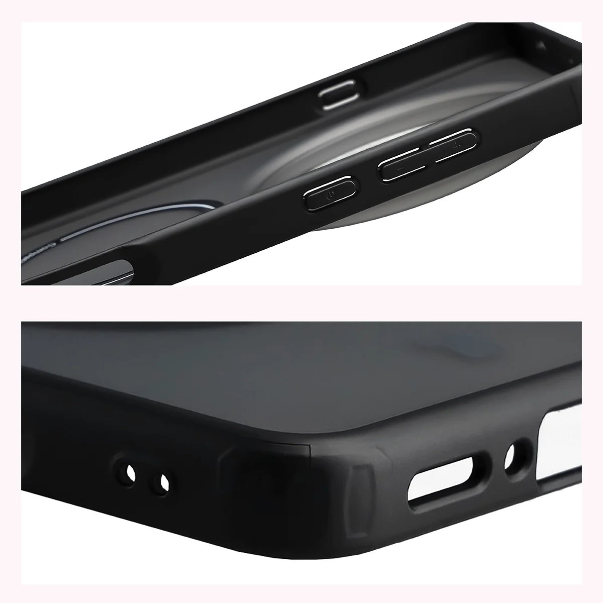 Wzmocnione narożniki i podwyższone ranty ekranu w etui Bizon Case MatteO do Oppo Find X9 Ultra