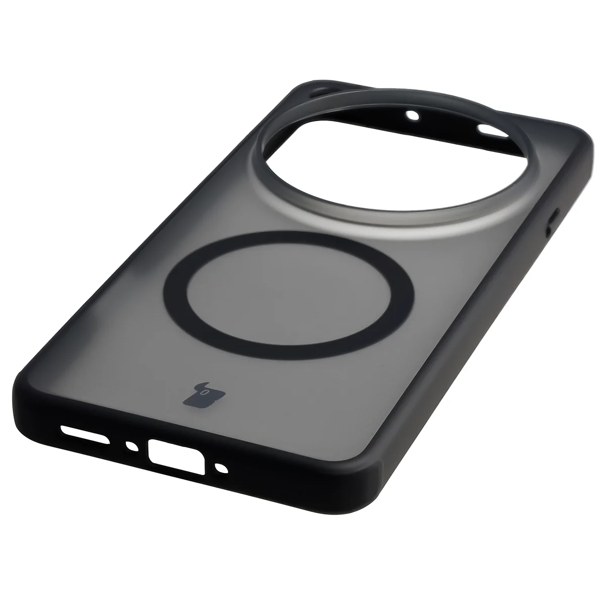 Zintegrowane przyciski, wycięcia i hybrydowy materiał w etui Bizon Case MatteO do Oppo Find X9 Ultra