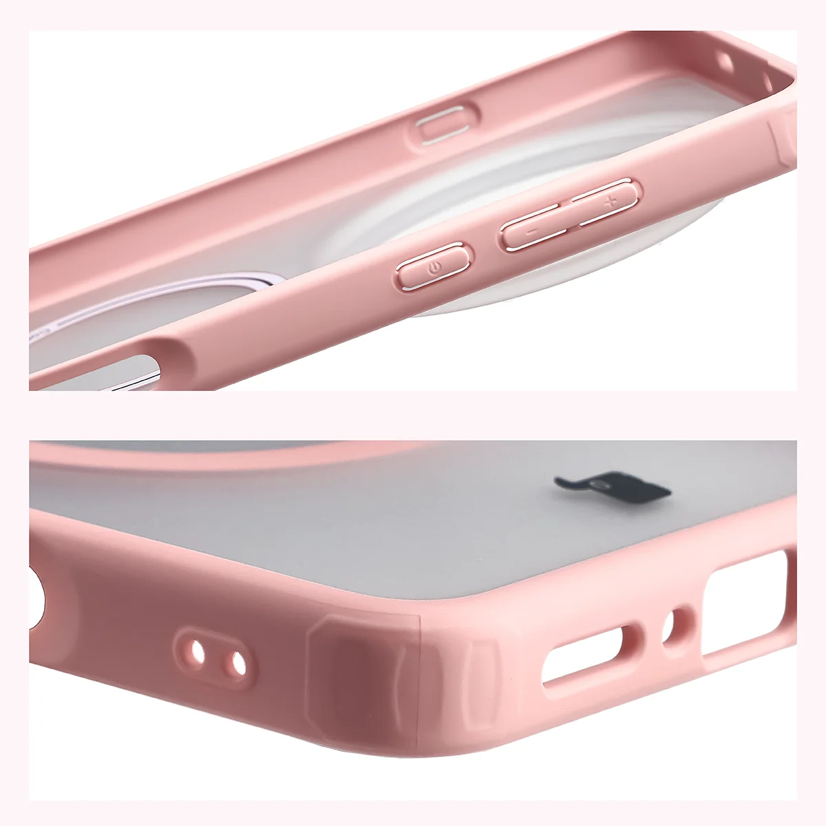 Wzmocnione narożniki i podwyższone ranty ekranu w etui Bizon Case MatteO do Oppo Find X9 Ultra