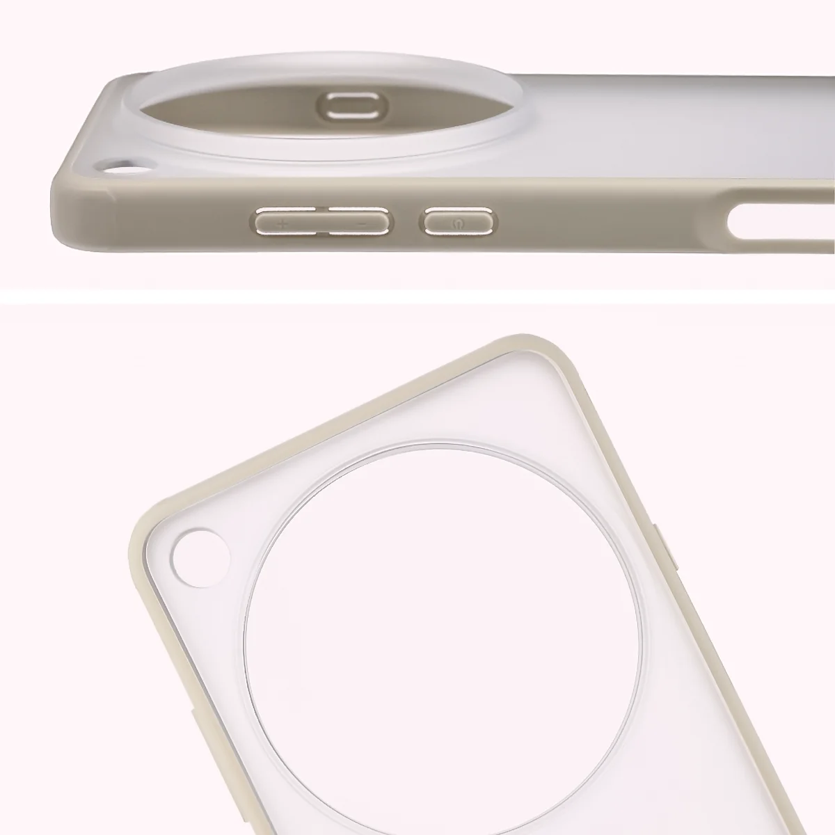 Pełne wycięcie i podwyższone krawędzie aparatu w etui Bizon Case Angelo do Oppo Find X9 Ultra