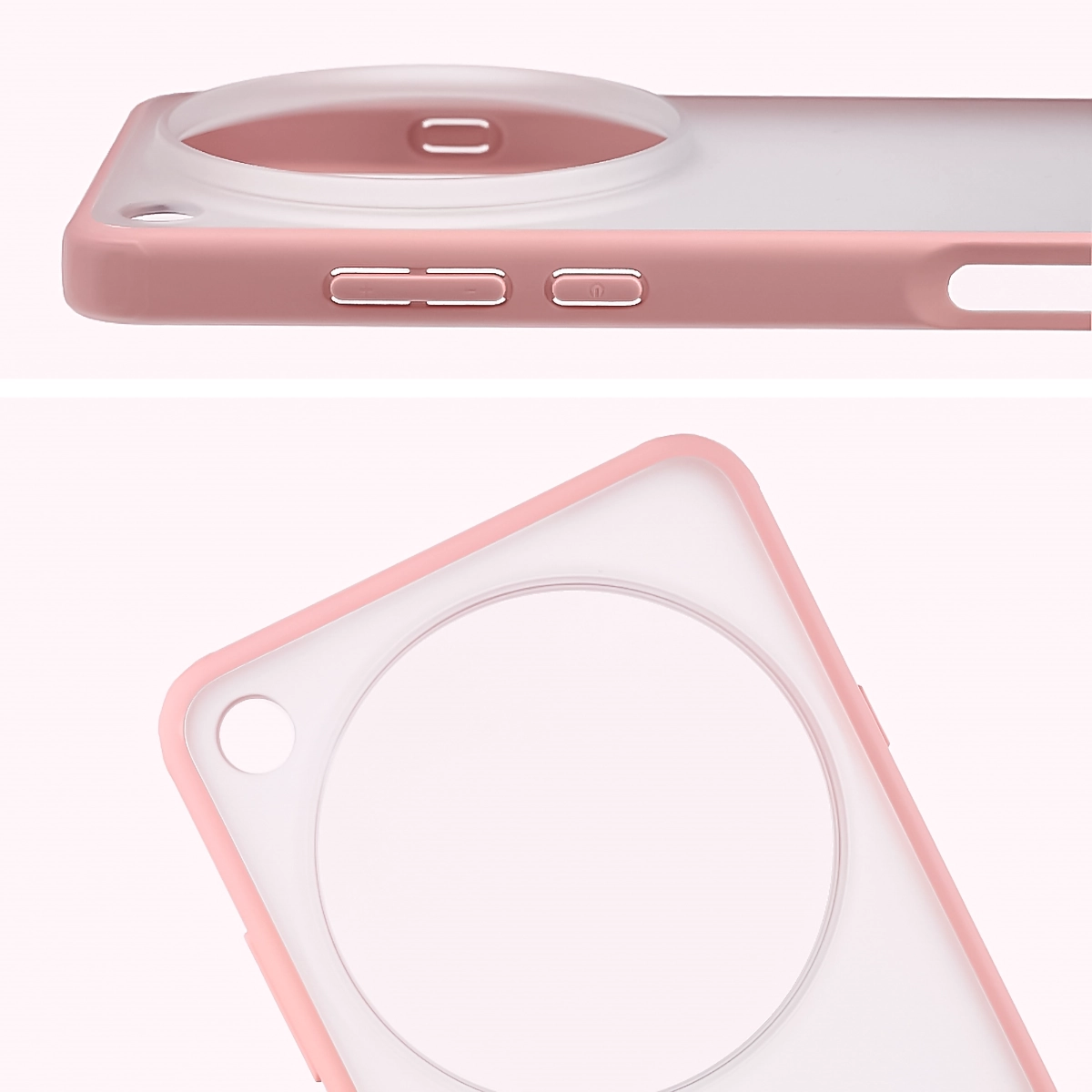 Pełne wycięcie i podwyższone krawędzie aparatu w etui Bizon Case Angelo do Oppo Find X9 Ultra