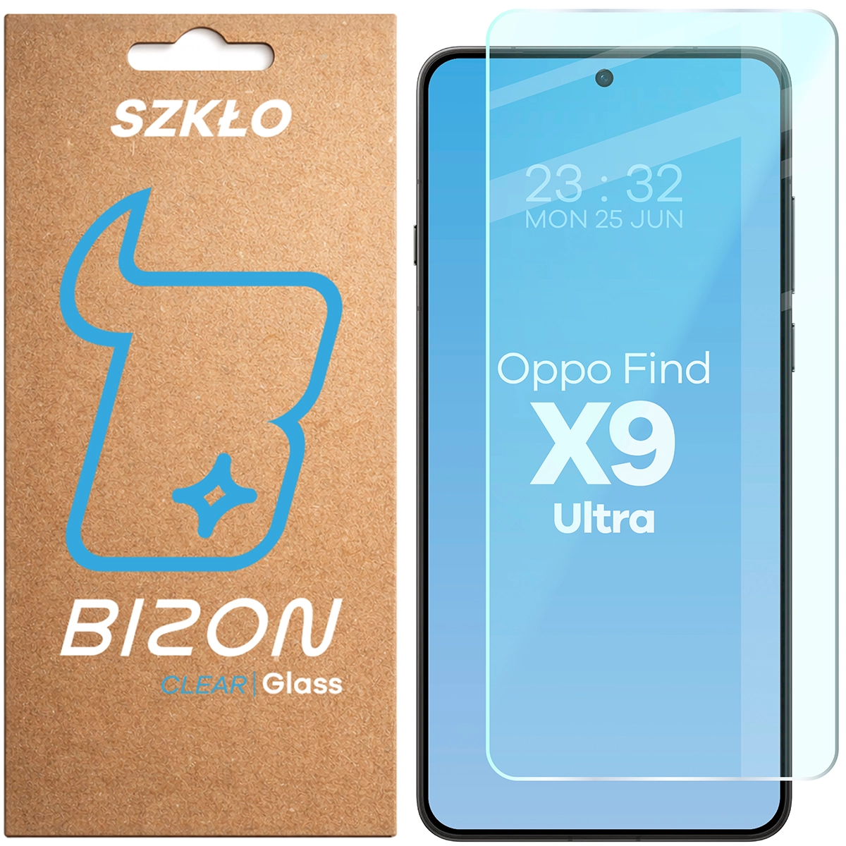 Bison Glass Clear Tempered Glass for Oppo Find X9 Ultra
