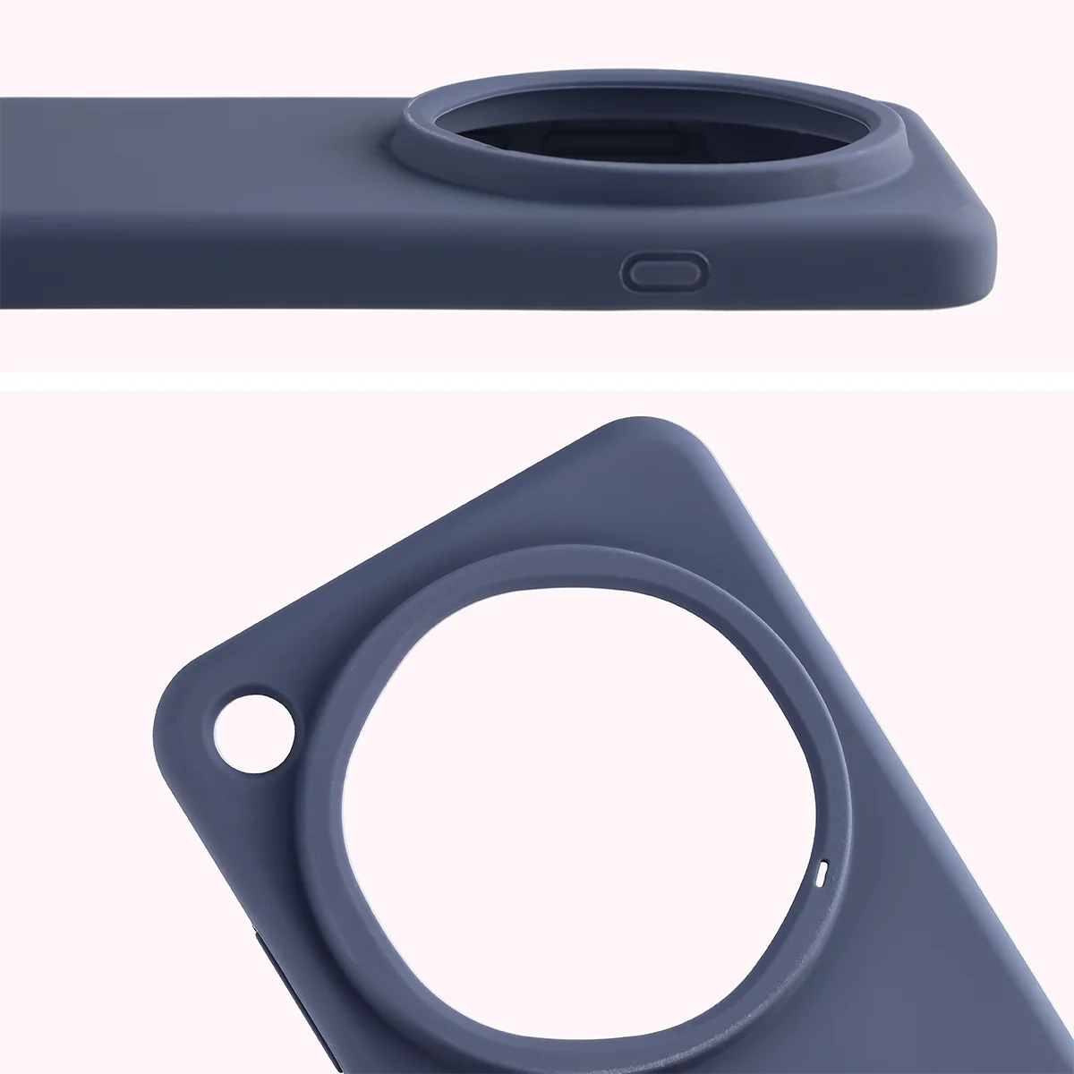 Close-up of the lens cutout in the Bison Soft Case for Oppo Find X9 Ultra