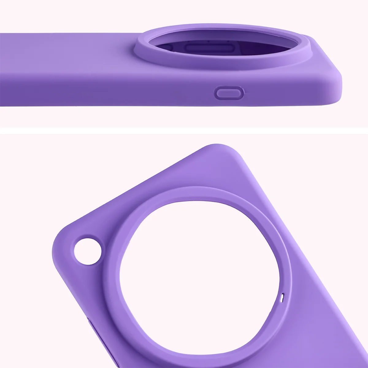 Close-up of the lens cutout in the Bison Soft Case for Oppo Find X9 Ultra