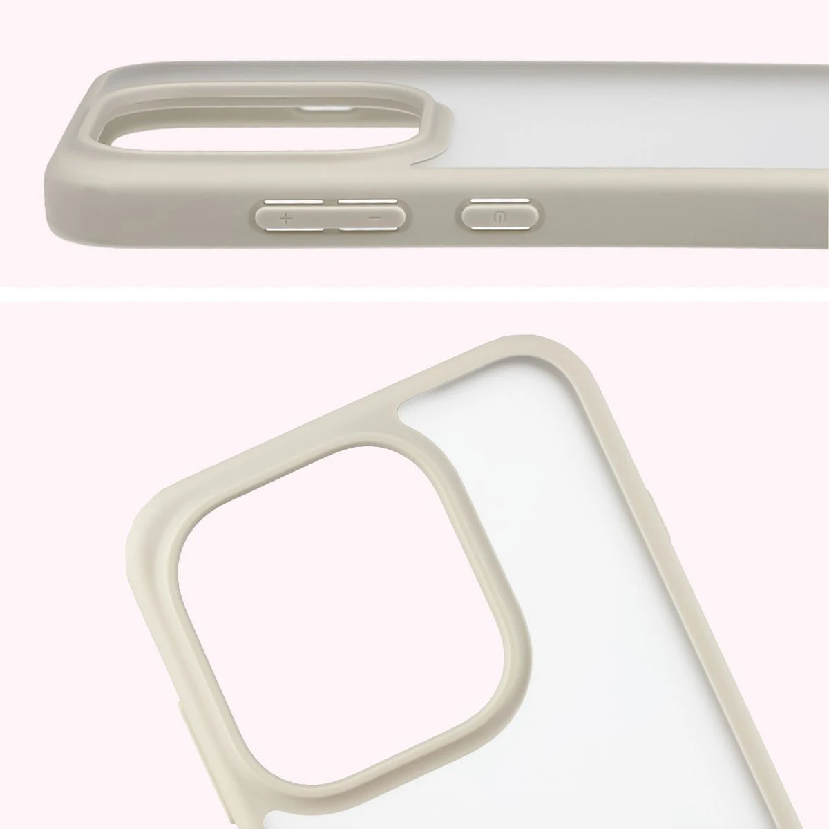 Full cutout and raised edges for the camera in the Bizon Case Angelo for Oppo Find X9