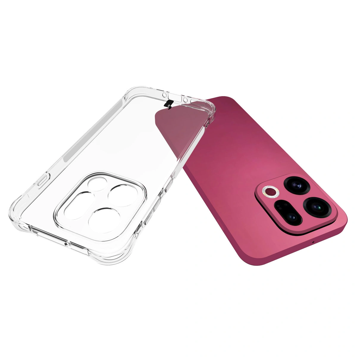Dedicated cutouts and raised edges for the camera in the Bizon Case Salpa for Oppo Find X9