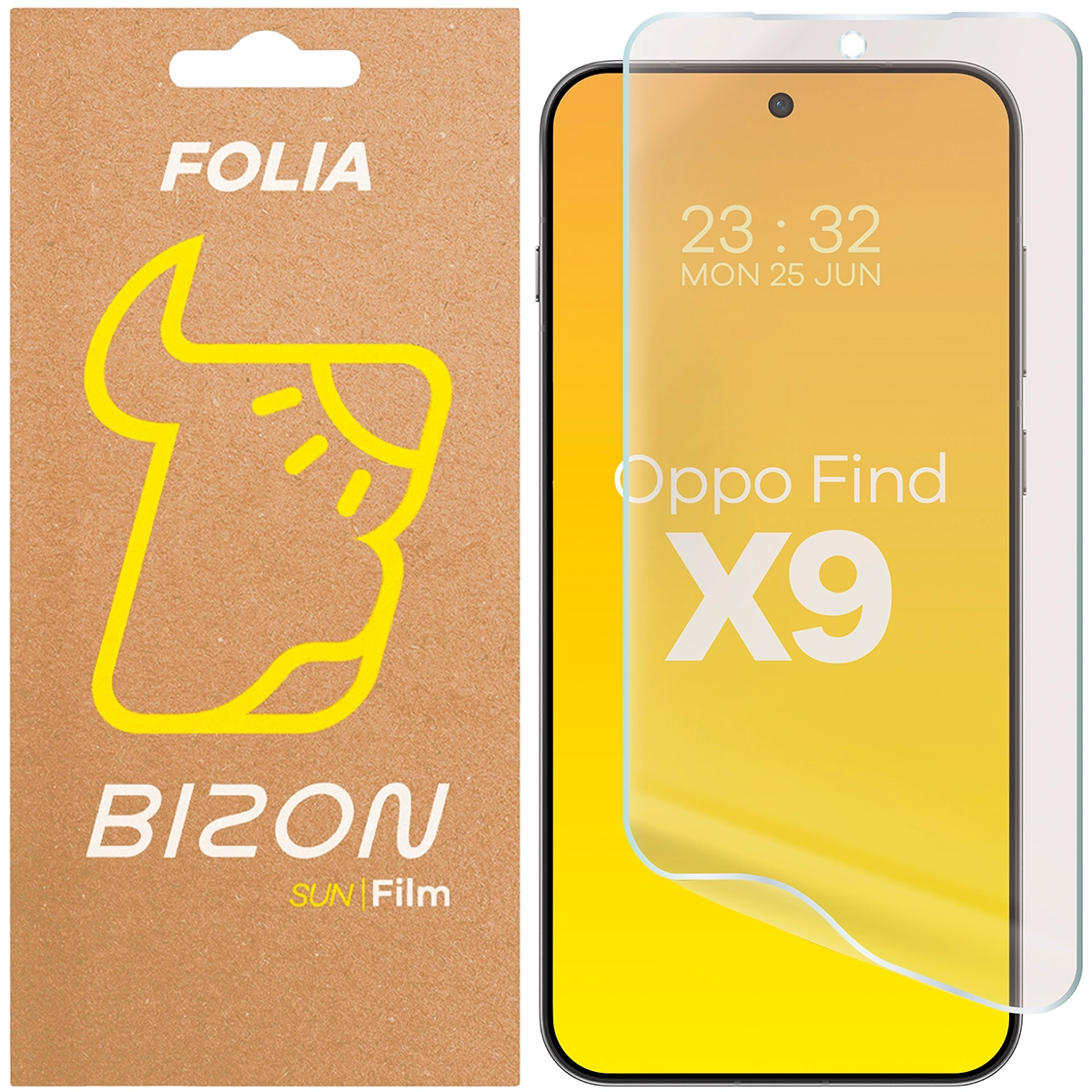 Folia matowa na ekran Bizon Glass Film Sun do Oppo Find X9, 1 sztuka