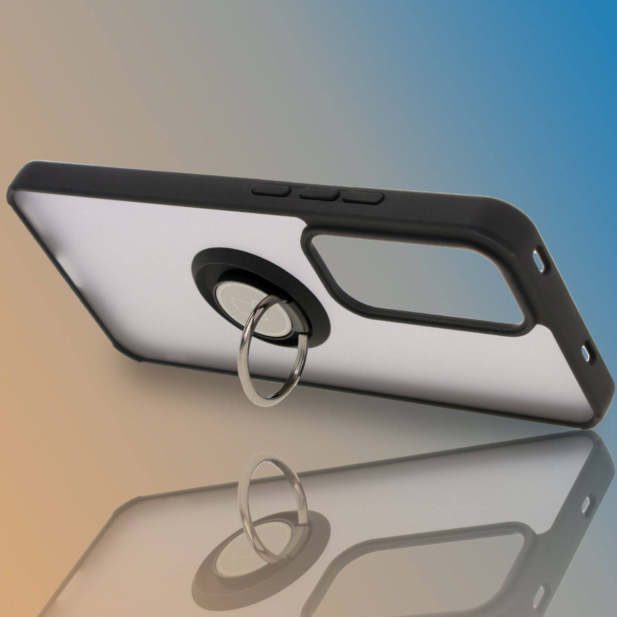 Uchwyt jako podstawka w etui Bizon Hybrid Ring