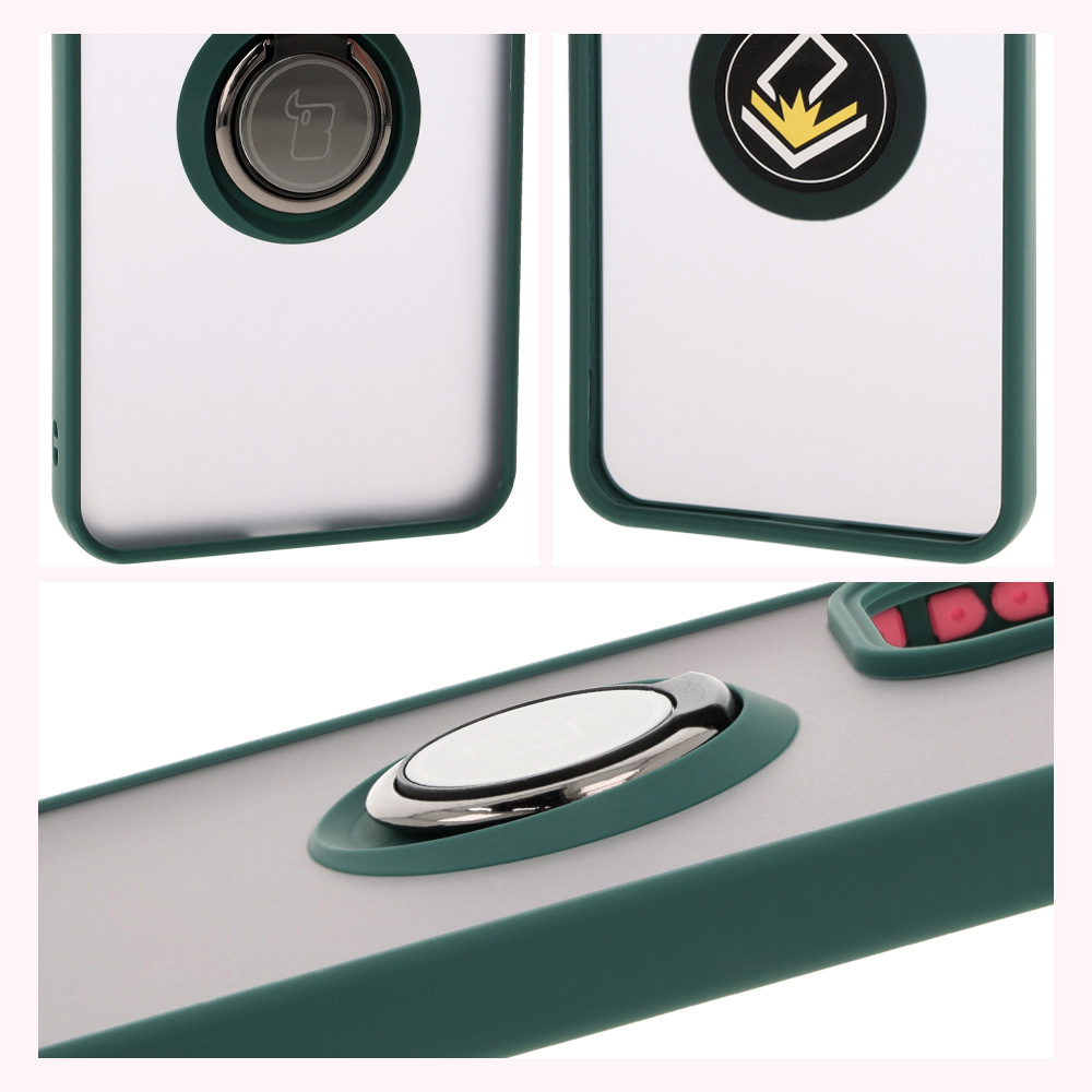 Właściwości Bizon Case Hybrid Ring: antypoślizgowa ramka i matowy design