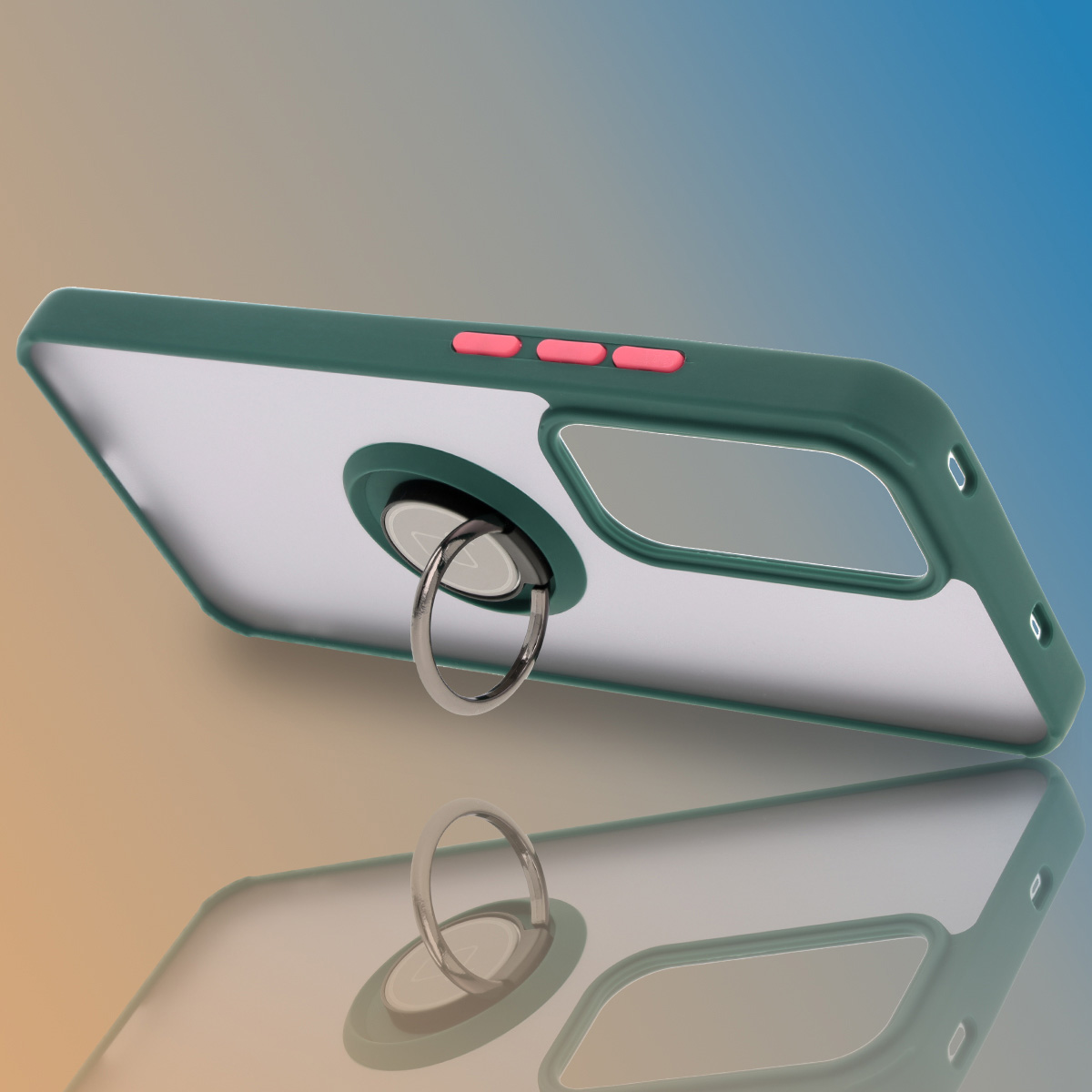 Uchwyt jako podstawka w etui Bizon Hybrid Ring