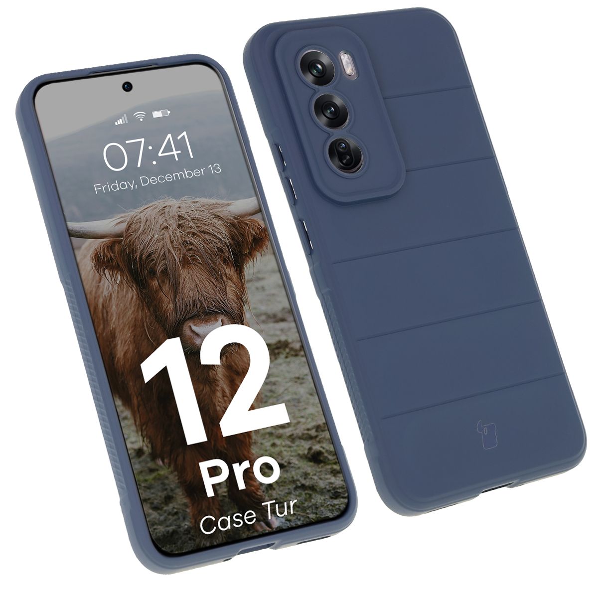 Robustes Etui Bizon Case Tur für Oppo Reno 12 Pro