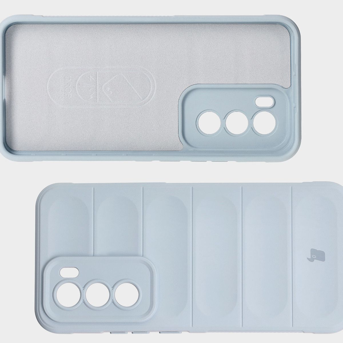 Mikroszálas bélés, barázdák a hátsó részen és megerősített sarkok a Bizon Case Tur tokban