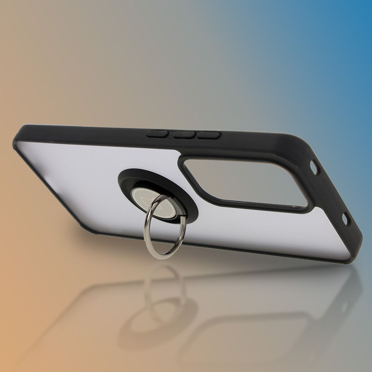 Uchwyt jako podstawka w etui Bizon Hybrid Ring