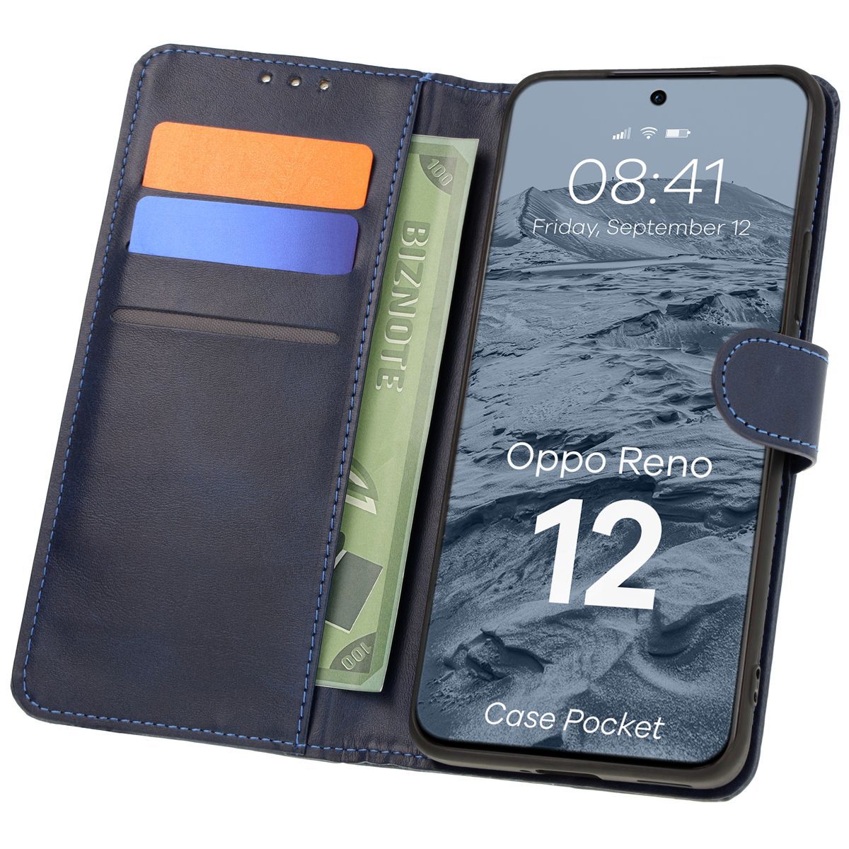 Etui z klapką Bizon Case Pocket do Oppo Reno 12