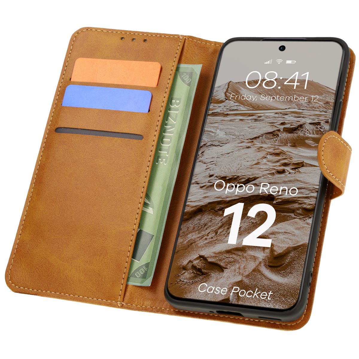 Etui z klapką Bizon Case Pocket do Oppo Reno 12