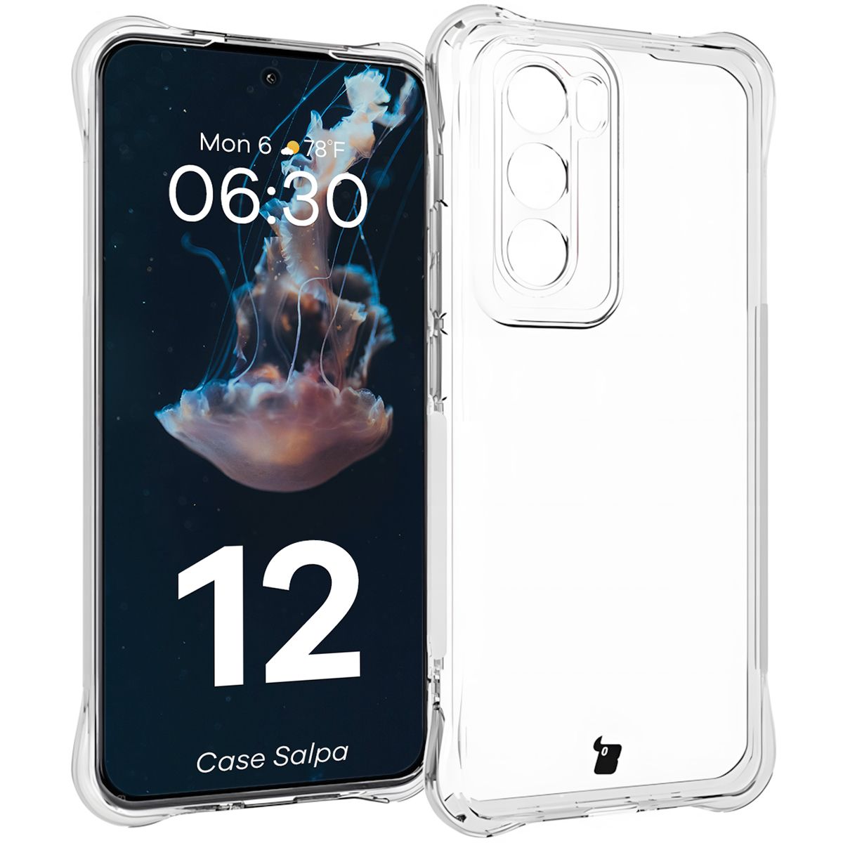 Przezroczyste etui Bizon Case Salpa do Oppo Reno 12