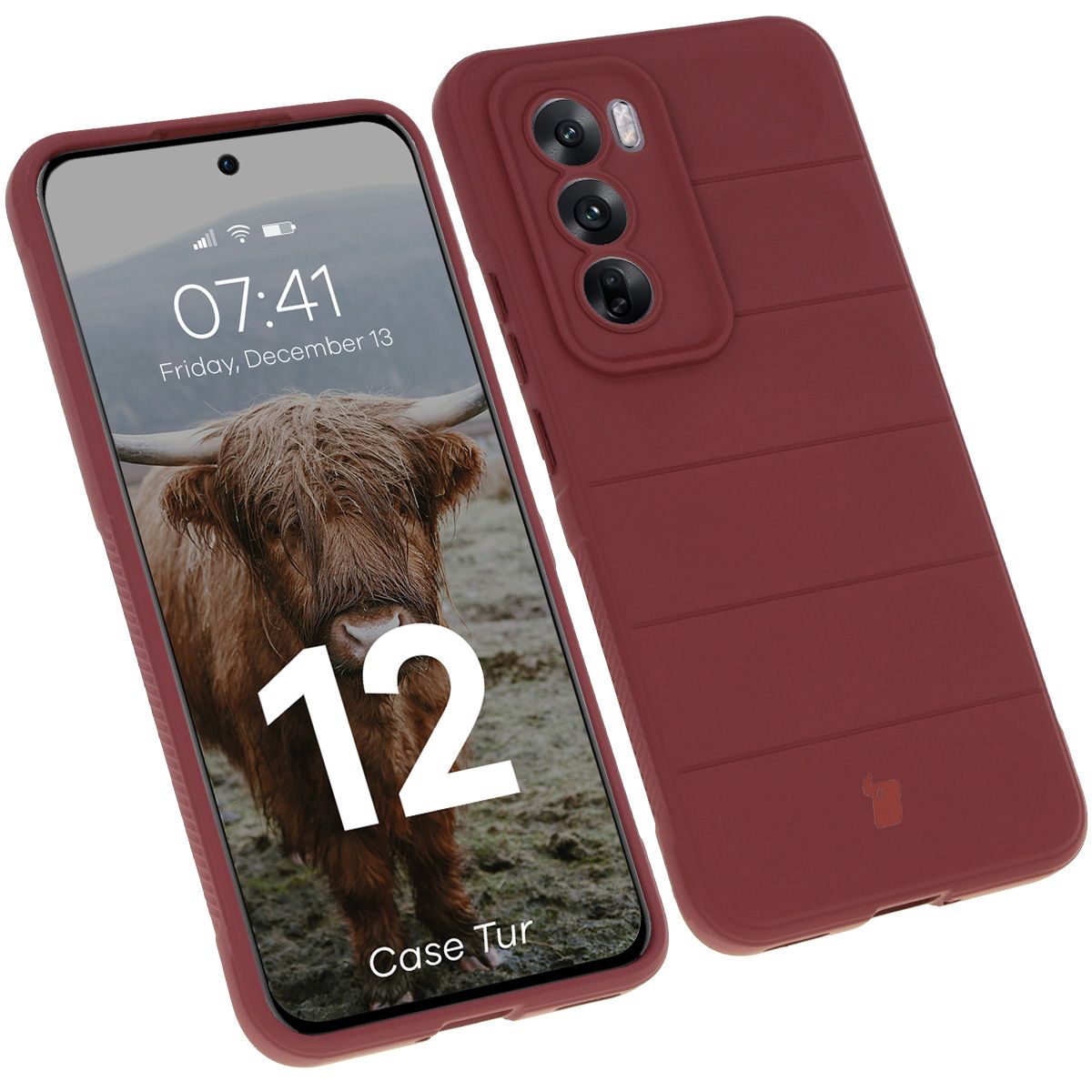 Robustes Etui Bizon Case Tur für Oppo Reno 12