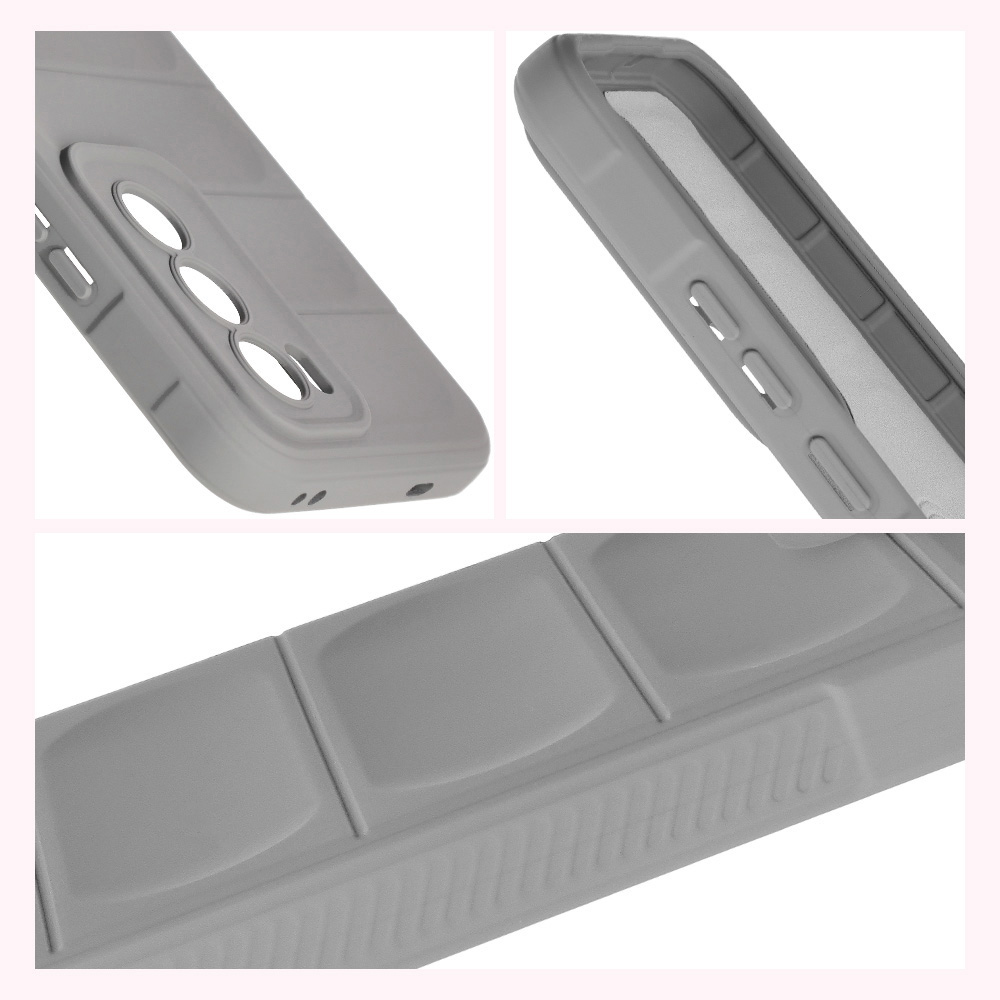 Strukturierte Seiten und erhöhte Ränder für Bildschirm und Kamera im Etui Bizon Case Tur