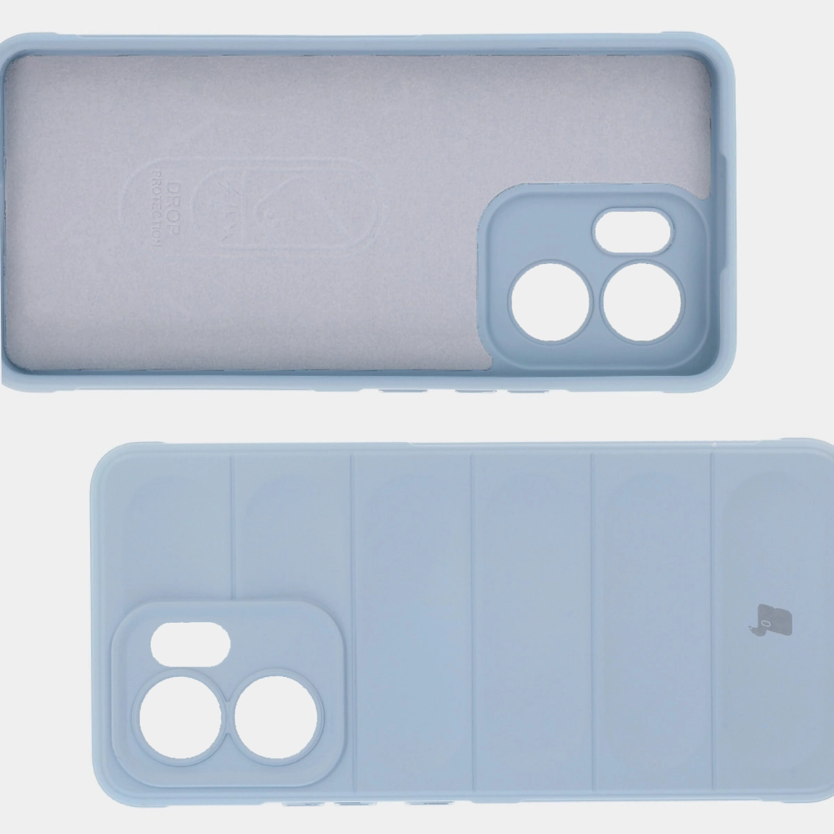 Mikrofaser-Futter, Vertiefungen auf der Rückseite und verstärkte Ecken im Bizon Case Tur