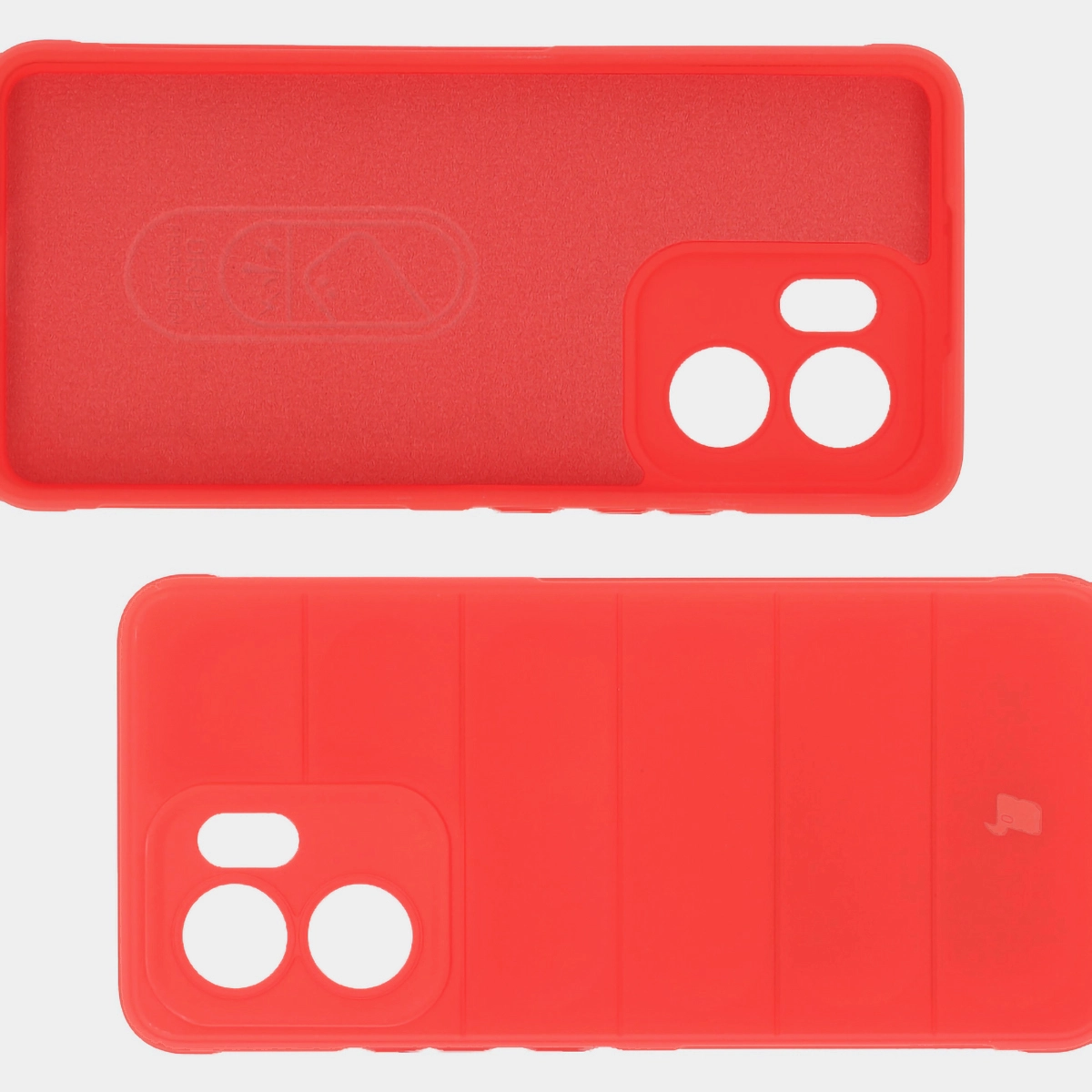 Mikrofaser-Futter, Vertiefungen auf der Rückseite und verstärkte Ecken im Bizon Case Tur Etui